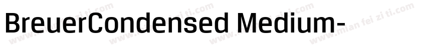 BreuerCondensed Medium字体转换